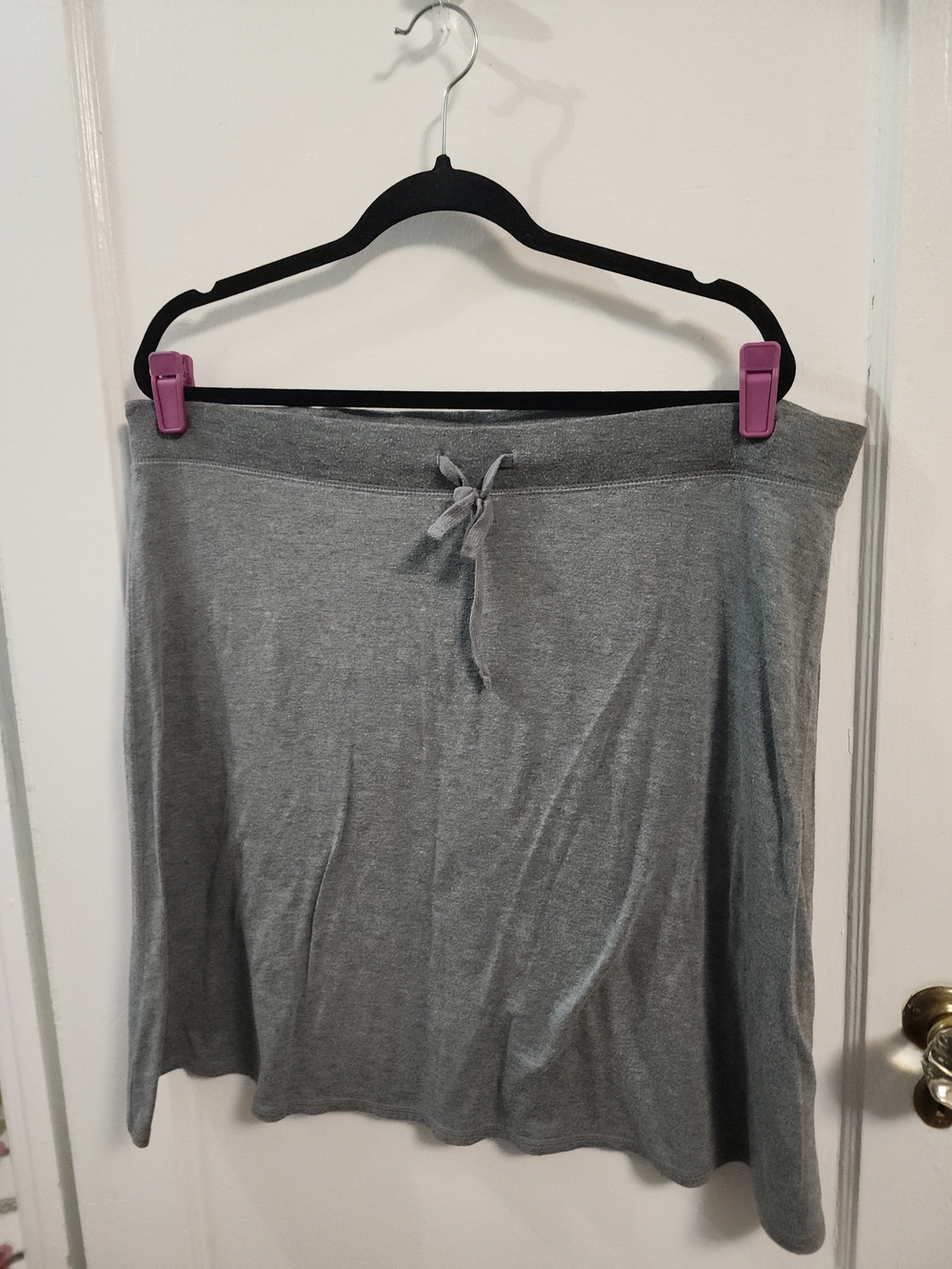 Old Navy Gray Knit Dress with Drawstring Waist